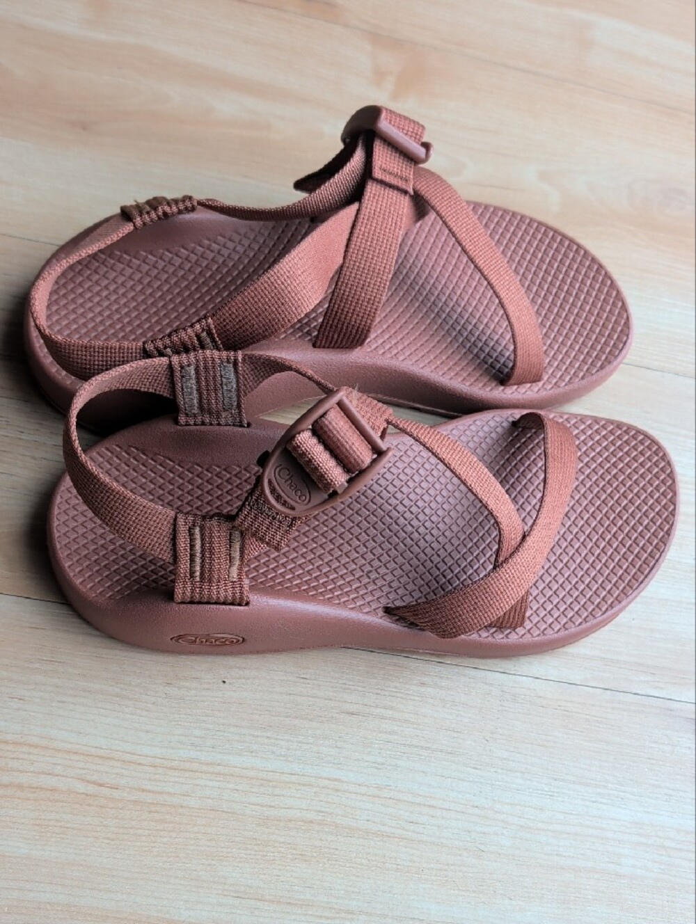 Chaco Women's Strappy Sandals in Brick Color  7 - Picture 3 of 5